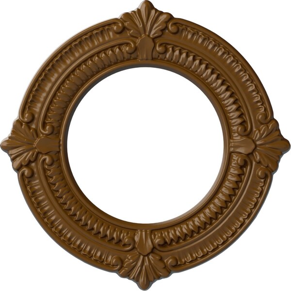 Ekena Millwork Benson Ceiling Medallion (Fits Canopies up to 6 1/8"), 11 1/8"OD x 6 1/8"ID x 5/8"P, Smokey Topaz CM11BNSTF - main